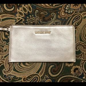 NWOT Micheal Kors Gold Clutch Bag